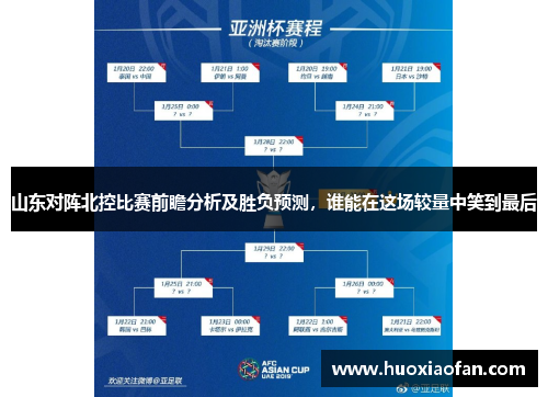 山东对阵北控比赛前瞻分析及胜负预测，谁能在这场较量中笑到最后